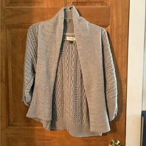 Sonoma Light Gray Open Front Cardigan